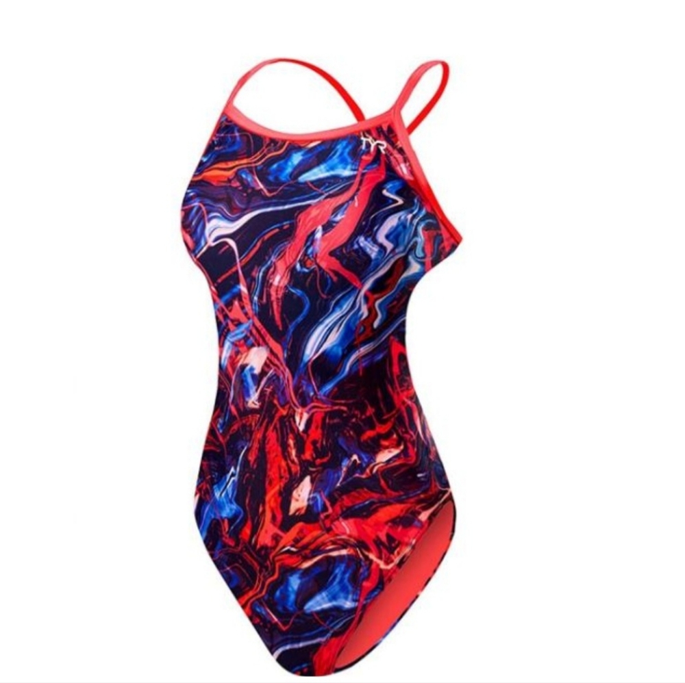 TYR Penello Diamond woman's one-piece performance swimsuit durafast sz 4/6